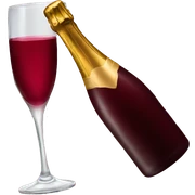 burgundy champagne sticker