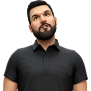 bearded boy in black shirt sticker