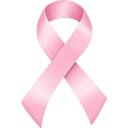 Pastel pink ribbon sticker