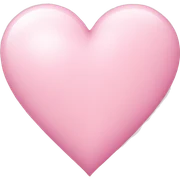 light pink heart  sticker