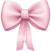 Light pink bow sticker