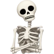 Sad skeleton  sticker