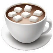 Hot chocolate with marshmallows  sticker