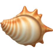 conch shell sticker