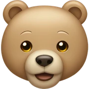 beige teddy bear sticker