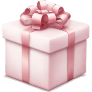 Light pink Christmas gifts under a white Christmas tree  sticker
