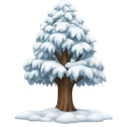 snow tree sticker