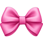 Pink bow sticker
