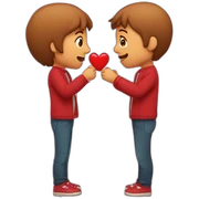 Beso de corazón  sticker