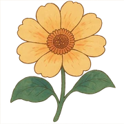 ghibli style flower sticker