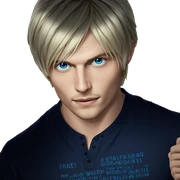 blue eyed blonde boy portrait sticker