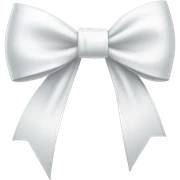 white bow sticker