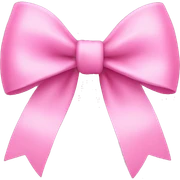 pink bow sticker