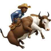 Bull riding sticker