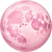 Pastel pink moon sticker