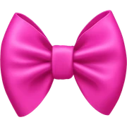 hot pink bow sticker