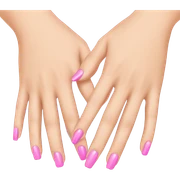Pink nails sticker