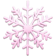 pastel pink snowflake  sticker