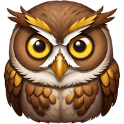 Grumpy owl sticker