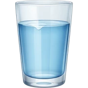 crystal clear drinking glass sticker