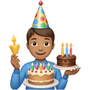 Birthday sticker