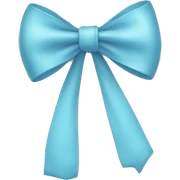 light blue bow sticker