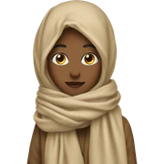 Beige scarf sticker