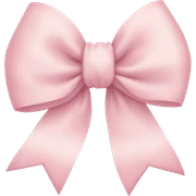 light pink bow  sticker