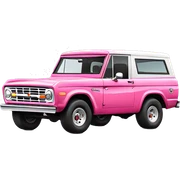 pink ford bronco sticker