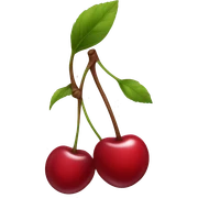 cherry red  sticker