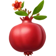pomegranate flower sticker