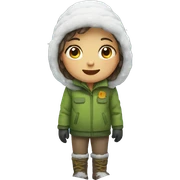 child in snow  sticker