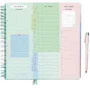 study planner soft colors sticker