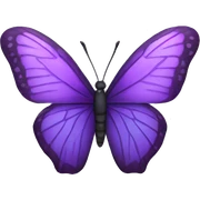 Purple butterfly sticker