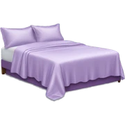 Light purple silk bed sticker