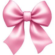 Pink bow sticker
