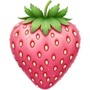 pastel pink strawberry sticker