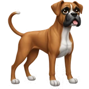 Boxer dog sticker