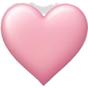 light pink heart sticker