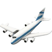 plane with toga sticker