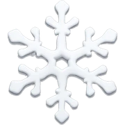 Melting snowflake sticker
