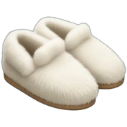 Fluffy slipper sticker