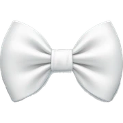 cute white bow sticker