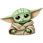 A baby yoda sticker