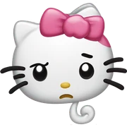 hello kitty crying sticker
