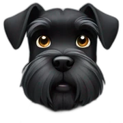 Black schnauzer sticker