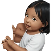 barefoot girl with black hair sticker