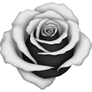 Black rose sticker