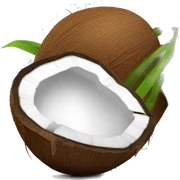 Broken coconut  sticker