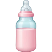 Pastel pink baby bottle  sticker